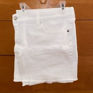 Gap White Denim Mini Skirt
